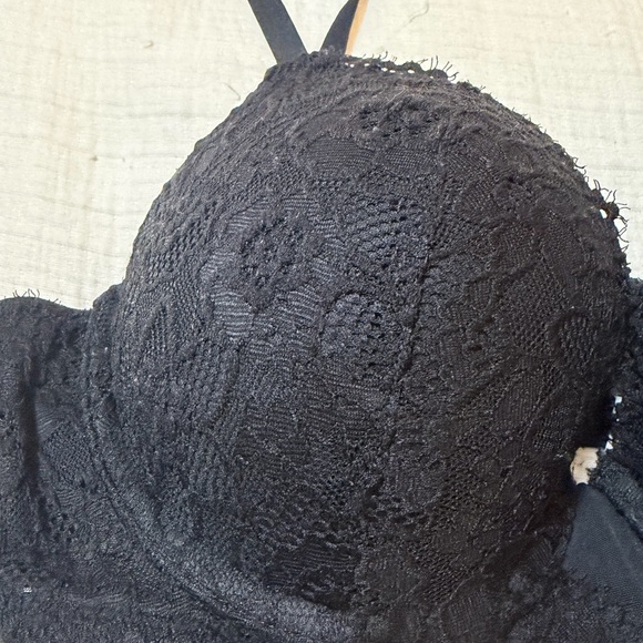 aerie Black Lace Push-Up Bra, 36C, like NEW! - Picture 7 of 12